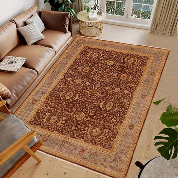 handmade Traditional Kafkaz Chobi Ziegler Brown Gray Hand Knotted RECTANGLE 100% WOOL area rug 9 x 11